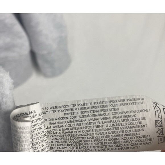 Disney Mickey Mouse Sweater Womens Extra Small Gray Hoodie Sweatshirt Pockets - Picture 8 of 8